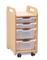 Kast B36 x D47 x H73 cm Esdoorn met 2 Laden H7,5 en 2 Laden H15 Tangara Groothandel voor de Kinderopvang